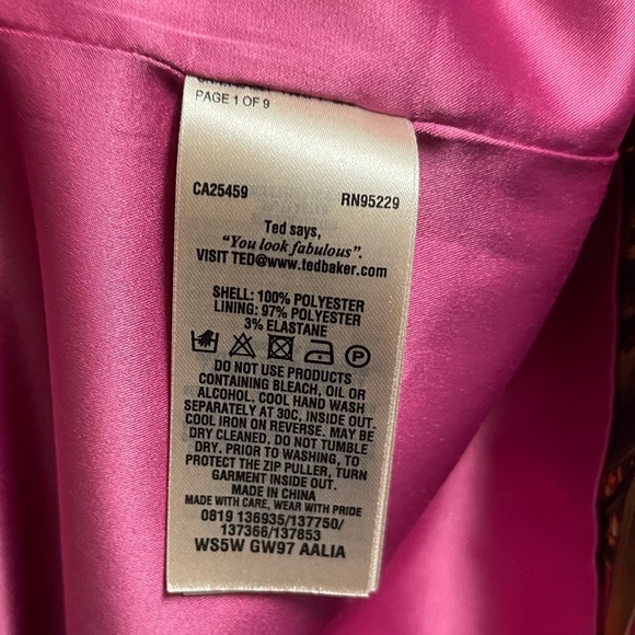 TED BAKER Aalia Toucan Print Paisley Tunic Dress - Ted’s size 2 (US size 6) - Picture 4 of 12